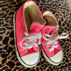 Pink converse girls size 10